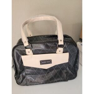 Mary Kay Black Ivory Cosmetic Travel Bag Organizer Case New W/ Storage Cover